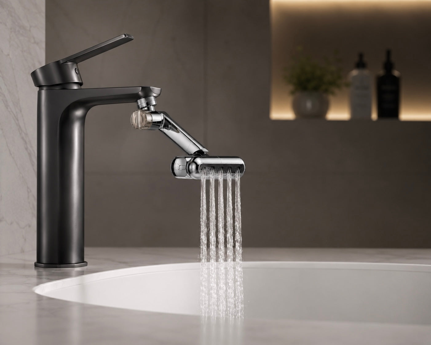 jetflex Regen am Waschbecken